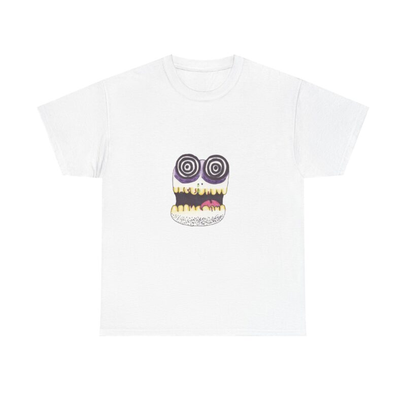 Skull Burger Graphic Tee Hand Drawn by Aiden - Image 2