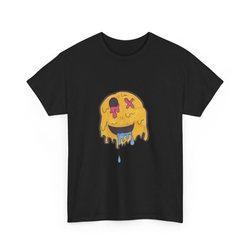Melting Smile Graphic Tee, Hand-Drawn by Aiden - Image 3