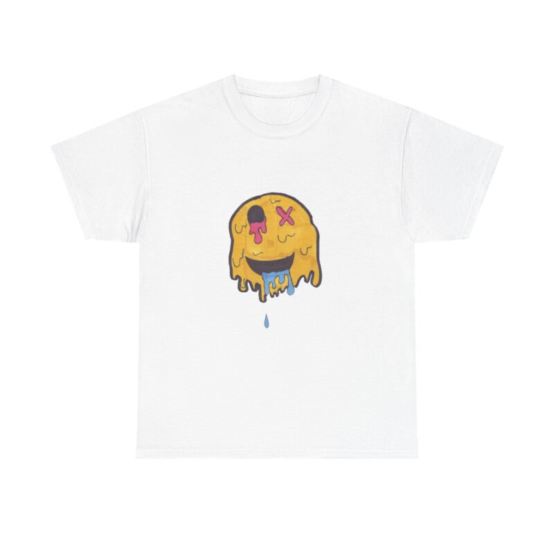Melting Smile Graphic Tee, Hand-Drawn by Aiden - Image 5