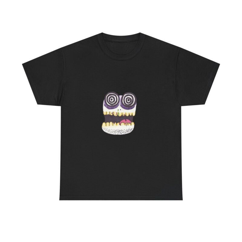 Skull Burger Graphic Tee Hand Drawn by Aiden - Image 3