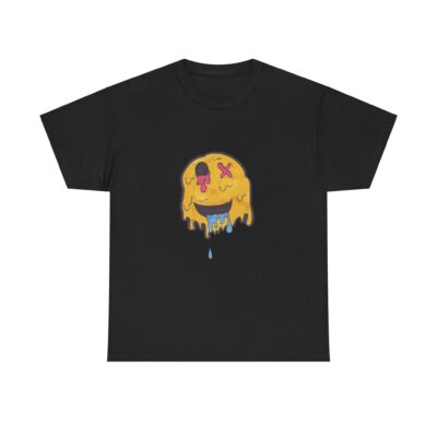 Melting Smile Graphic Tee, Hand-Drawn by Aiden