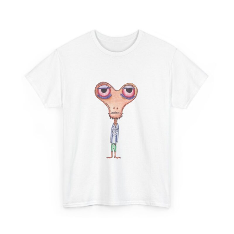 Orange Head Unisex Heavy Cotton Tee - Fun T-Shirt, Graphic Tee, Cute Gift, Casual Wear, Statement Piece - Image 4