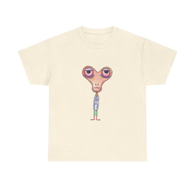 Orange Head Unisex Heavy Cotton Tee - Fun T-Shirt, Graphic Tee, Cute Gift, Casual Wear, Statement Piece - Image 5