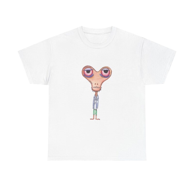 Orange Head Unisex Heavy Cotton Tee - Fun T-Shirt, Graphic Tee, Cute Gift, Casual Wear, Statement Piece - Image 3