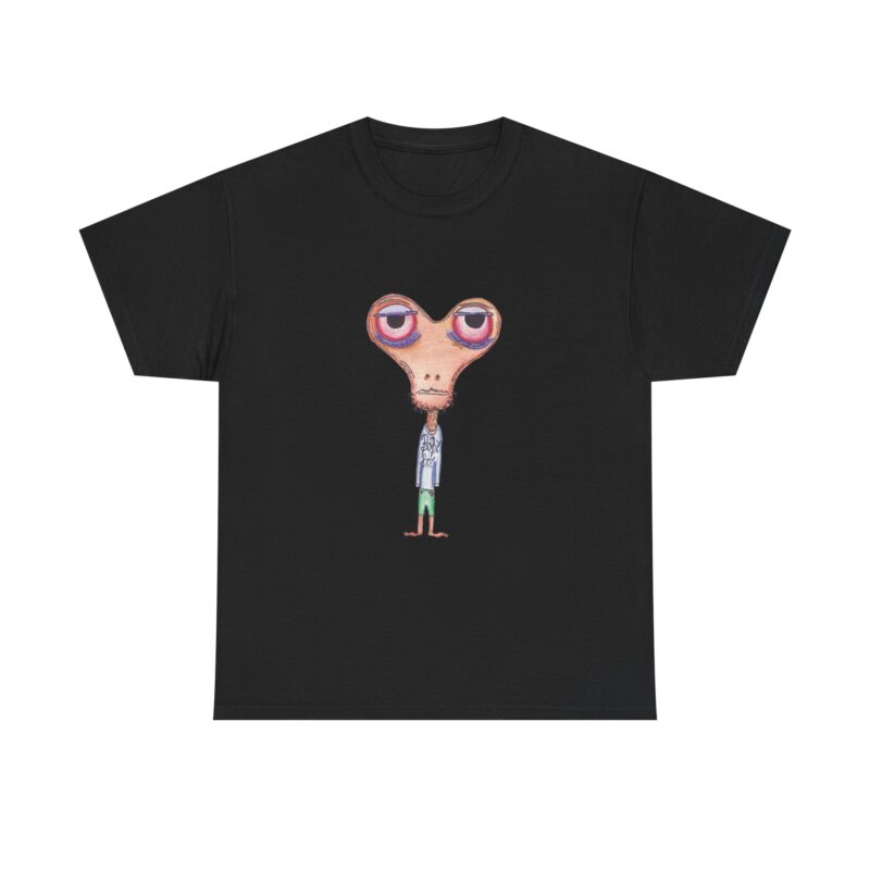 Orange Head Unisex Heavy Cotton Tee - Fun T-Shirt, Graphic Tee, Cute Gift, Casual Wear, Statement Piece
